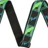 Fender Neon Monogram Strap Green/Blue