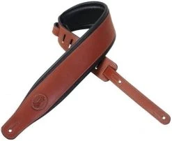 Levys MSS1 Leather Guitar Strap Walnut