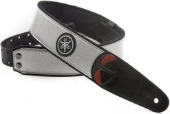 Yamaha Stardust Leather Guitar Strap Silver