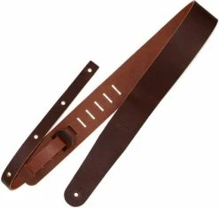 Richter Raw II Brown Leather Guitar Strap Brown