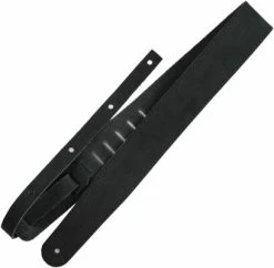 Richter RAW II Suede Black Leather Guitar Strap Waxy Suede Black